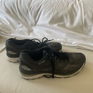 Woman’s black Asics shoes worn twice great condition. Didn’t fit right on me